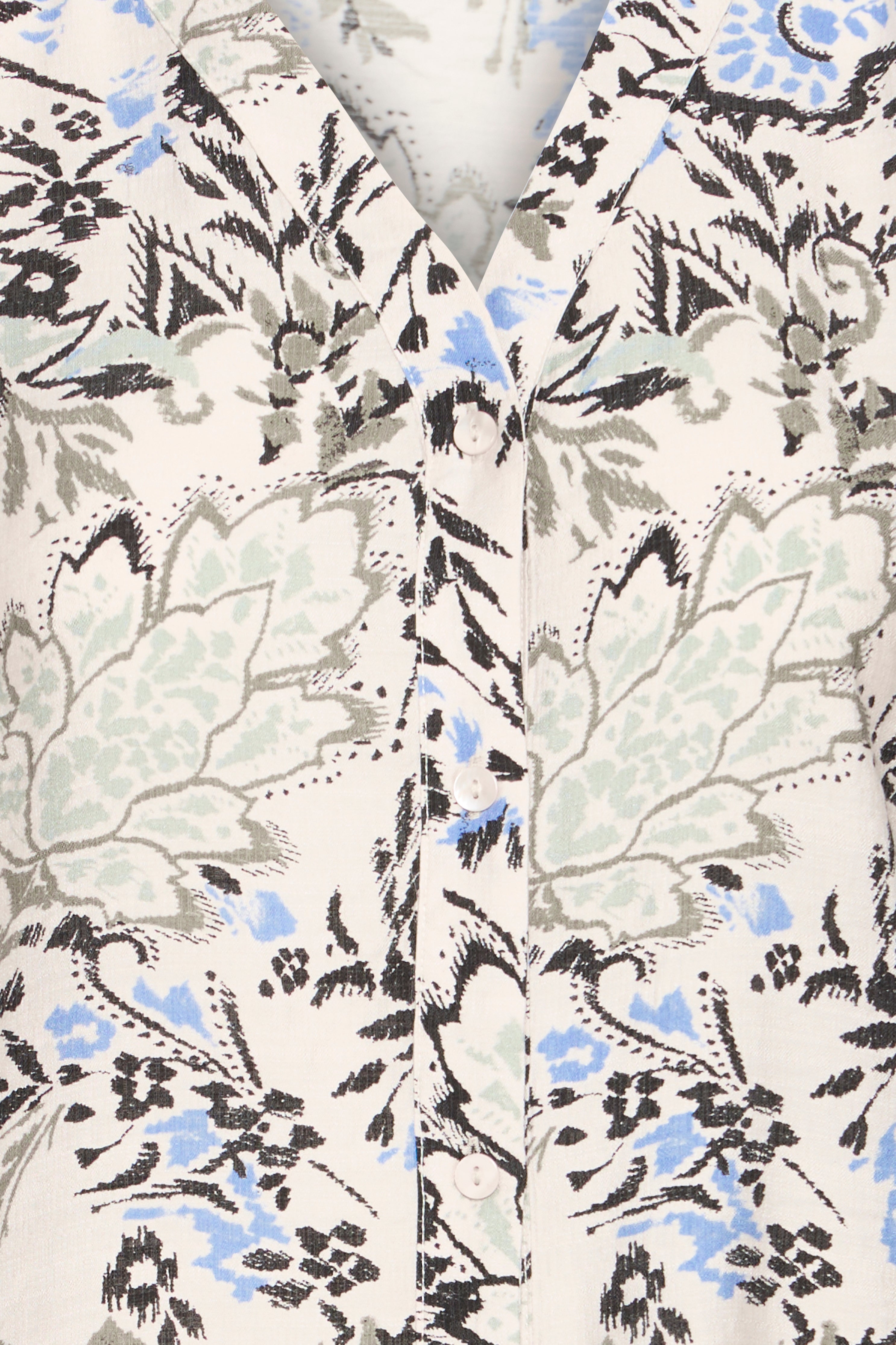 Fransa Ariana Kjole 18 Blomstret Femi Bouquet Grå Blå