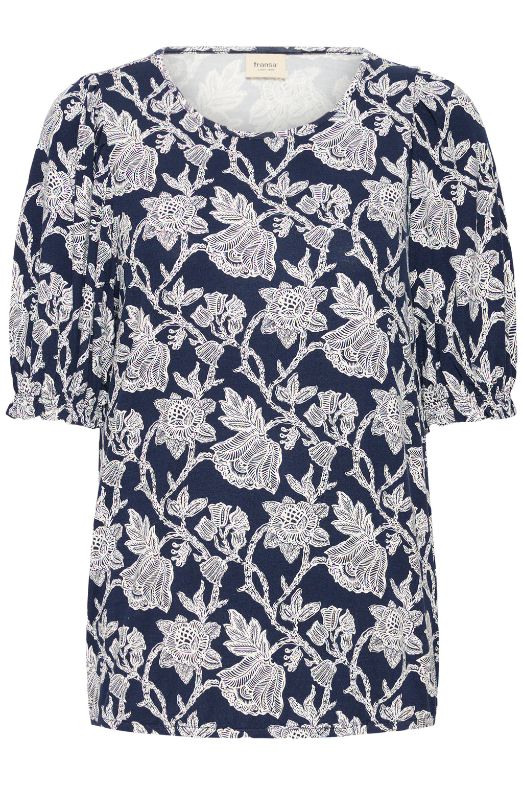 Fransa Amy Bluse 3 Bloom Navy Blå