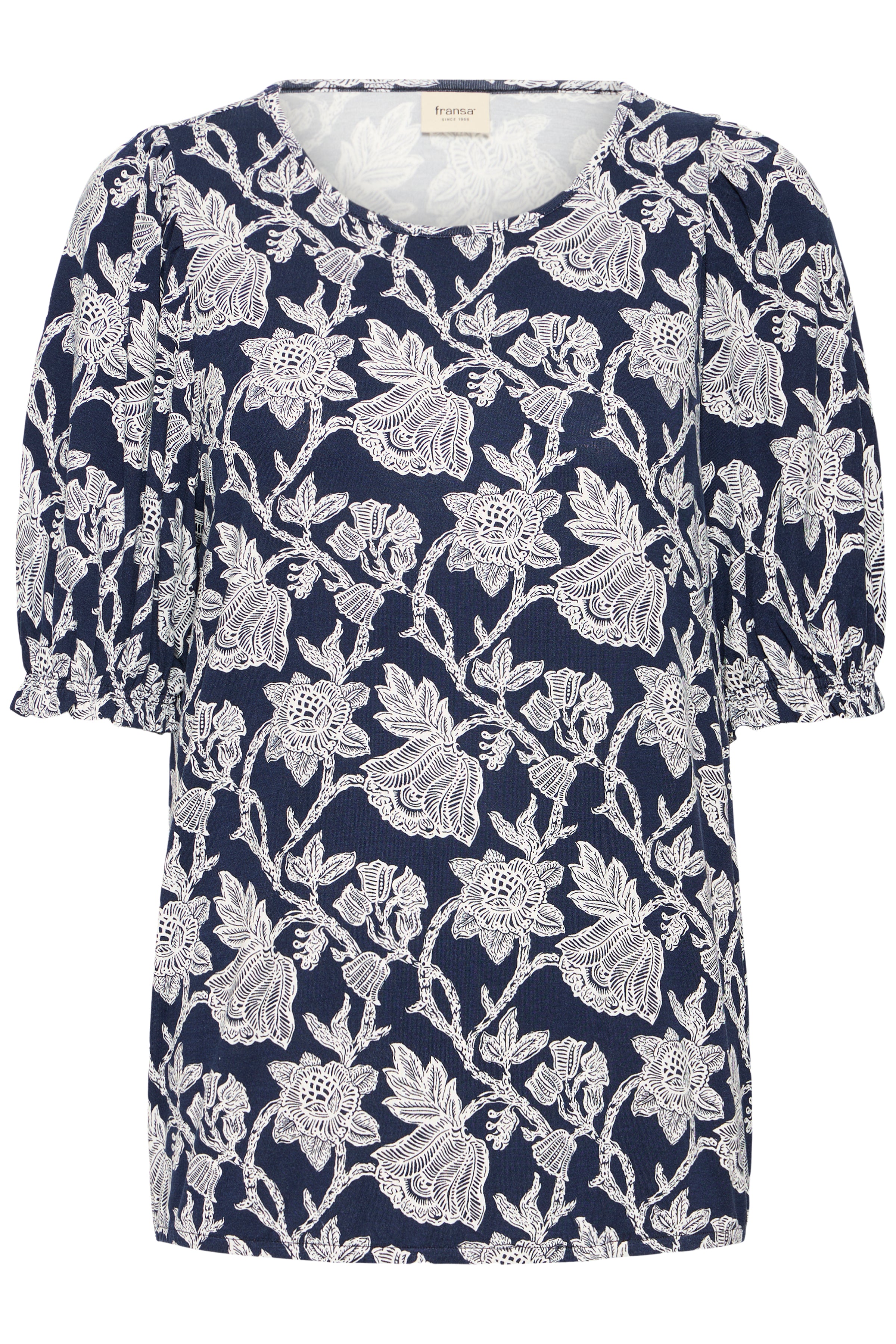Fransa Amy Bluse 3 Bloom Navy Blå
