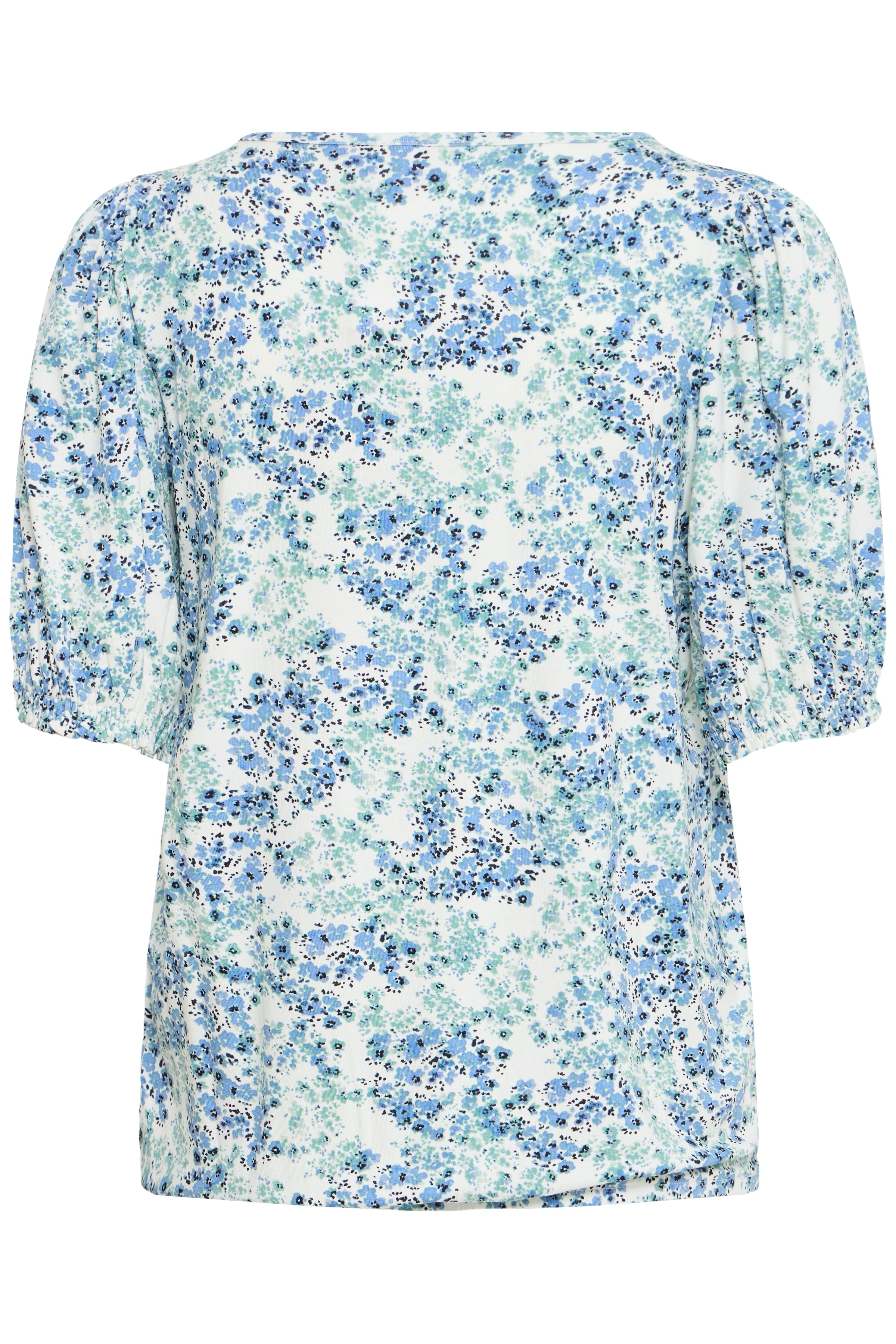 Fransa Amy Bluse 3 Floral Hydrangea Lys Blå