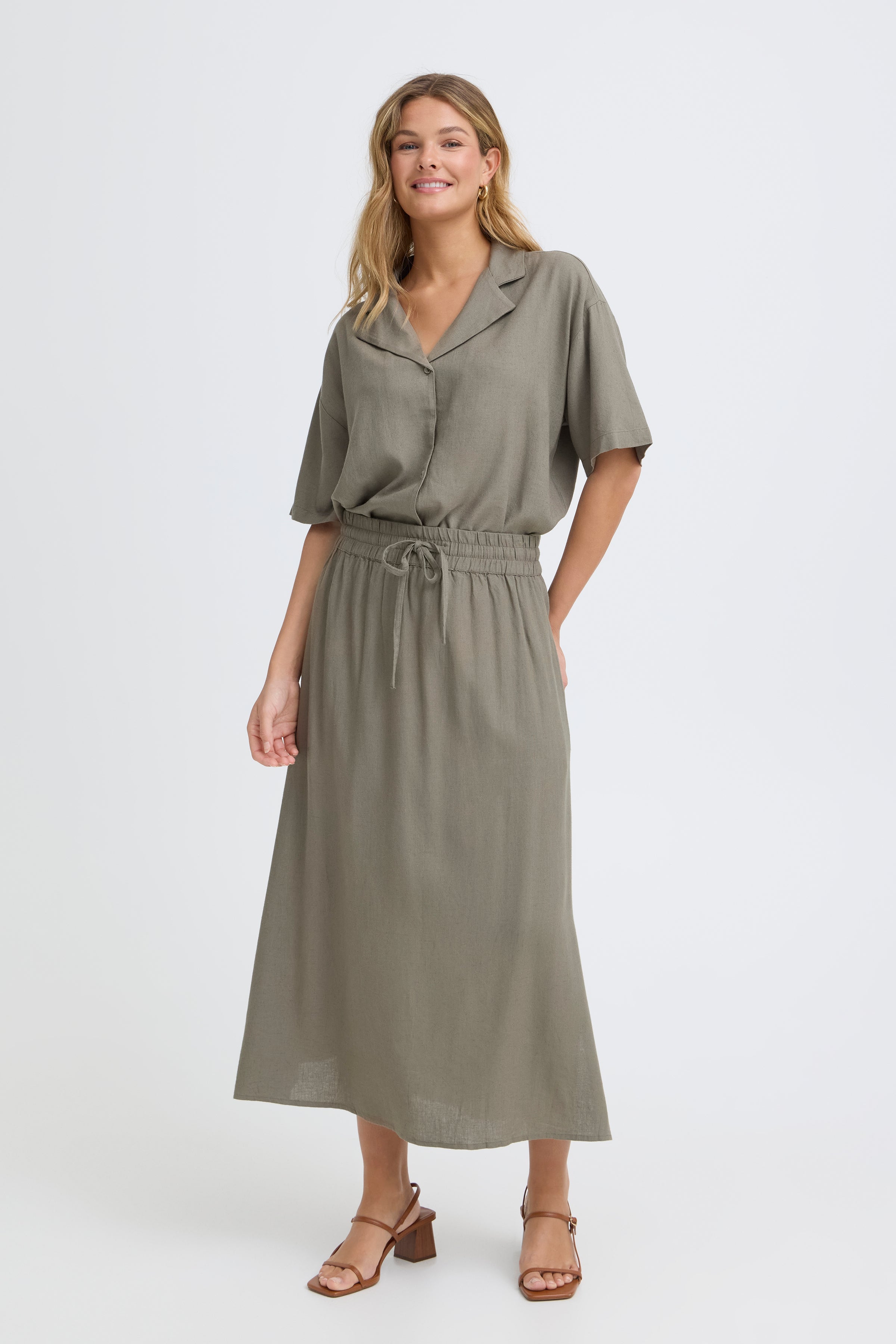 Fransa Jett Nederdel 1 Smokey Olive Grøn