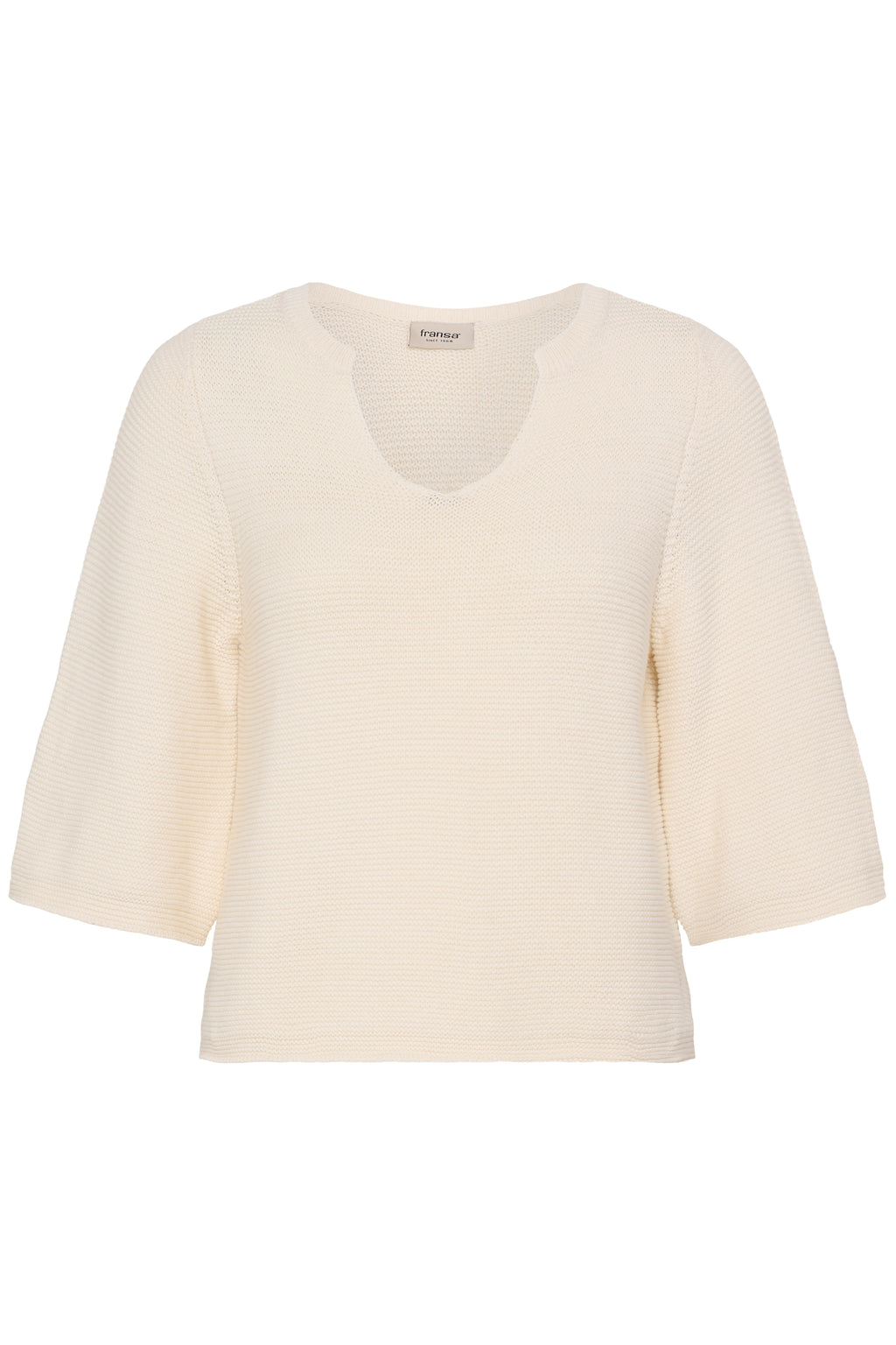 Fransa Tayloor Pullover Whisper Hvid