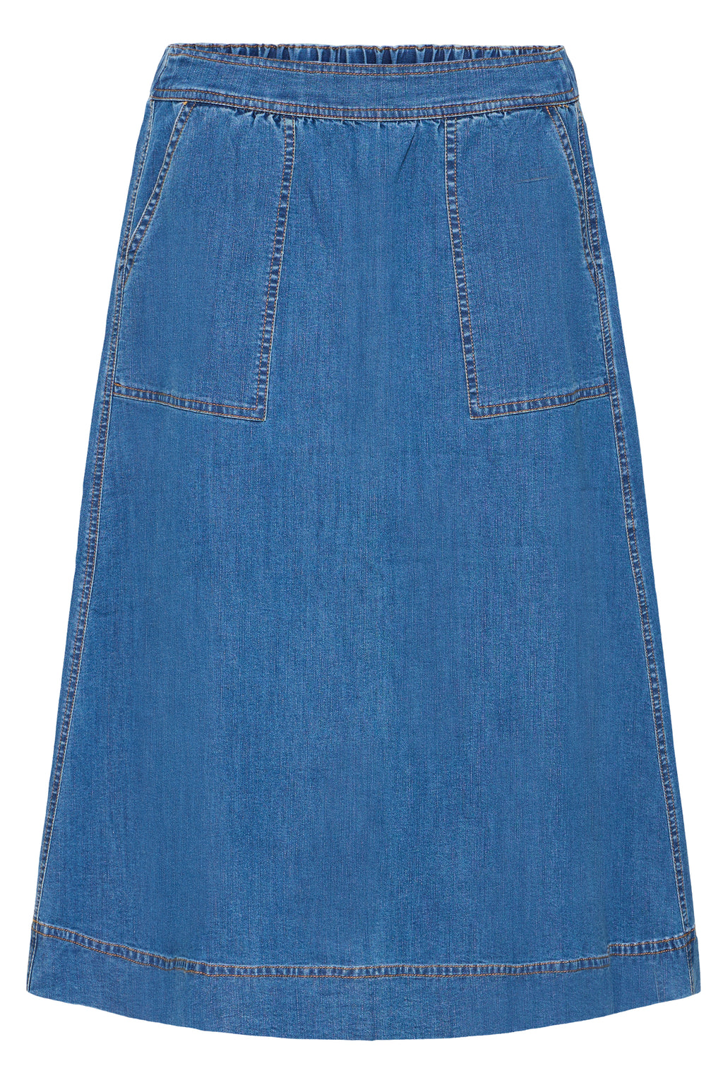 Fransa Chicago Nederdel 2 Denim Medium Blå