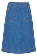Fransa Chicago Nederdel 2 Denim Medium Blå