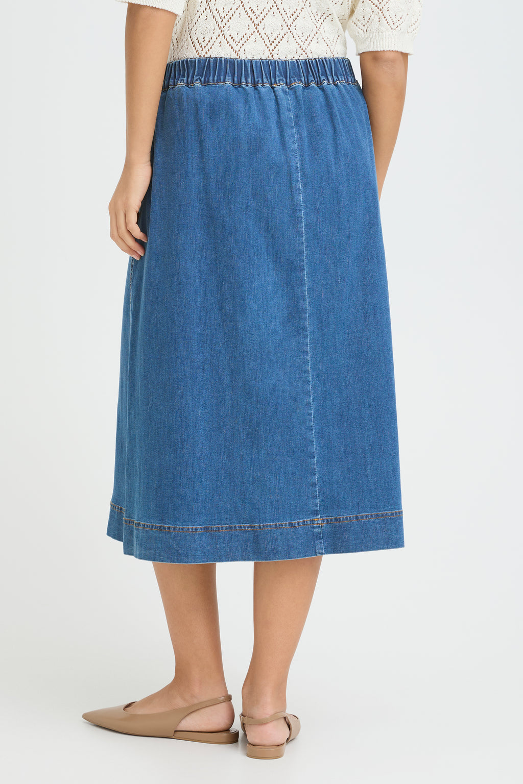 Fransa Chicago Nederdel 2 Denim Medium Blå