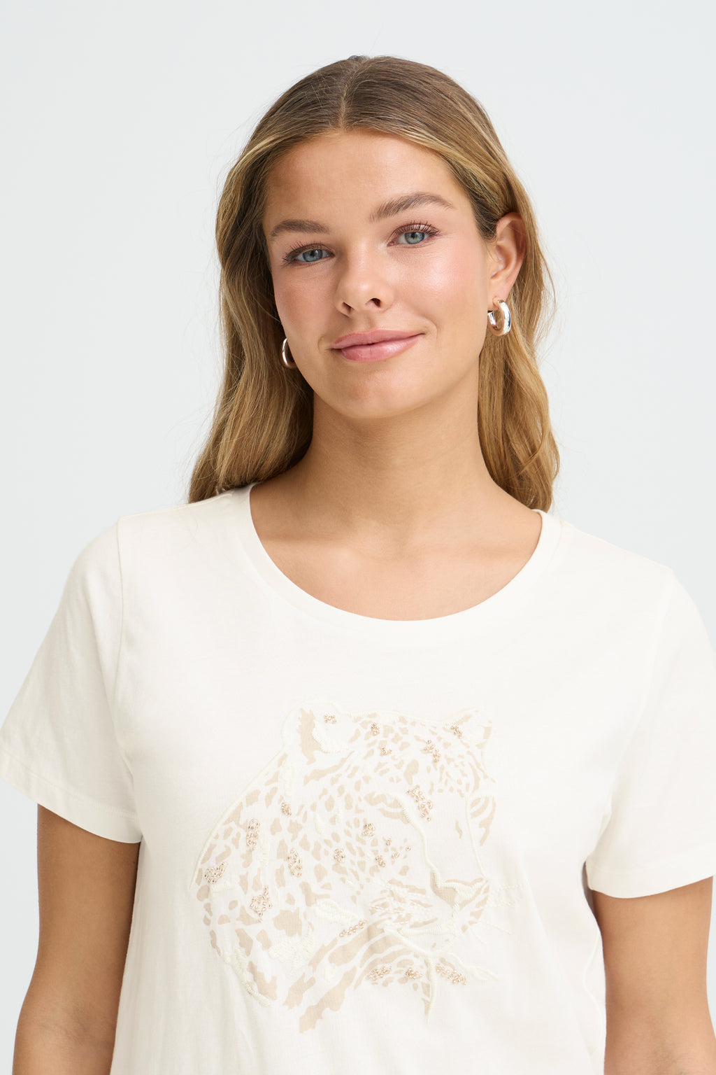 Fransa Evani T-shirt 1 Whisper Hvid