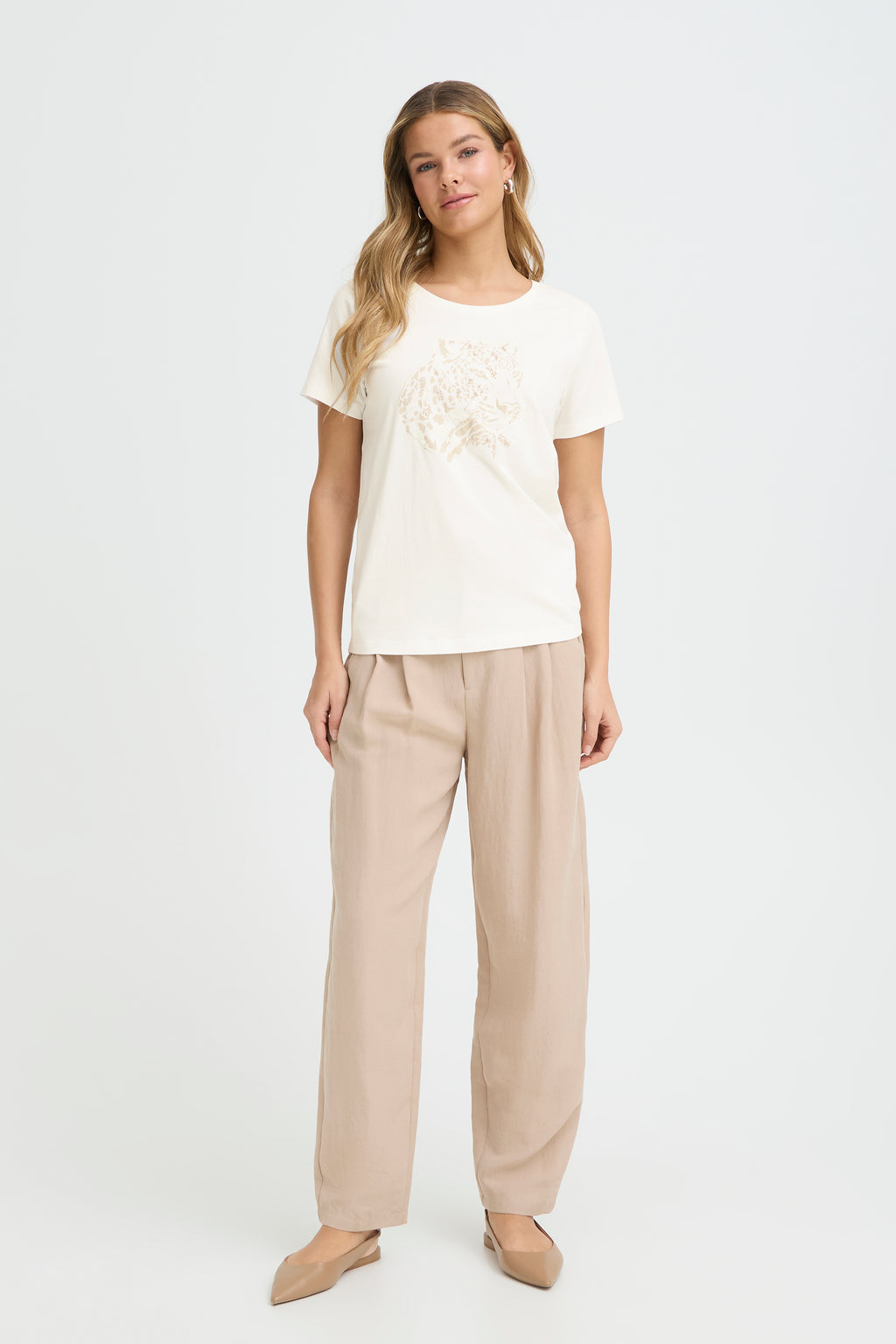 Fransa Evani T-shirt 1 Whisper Hvid