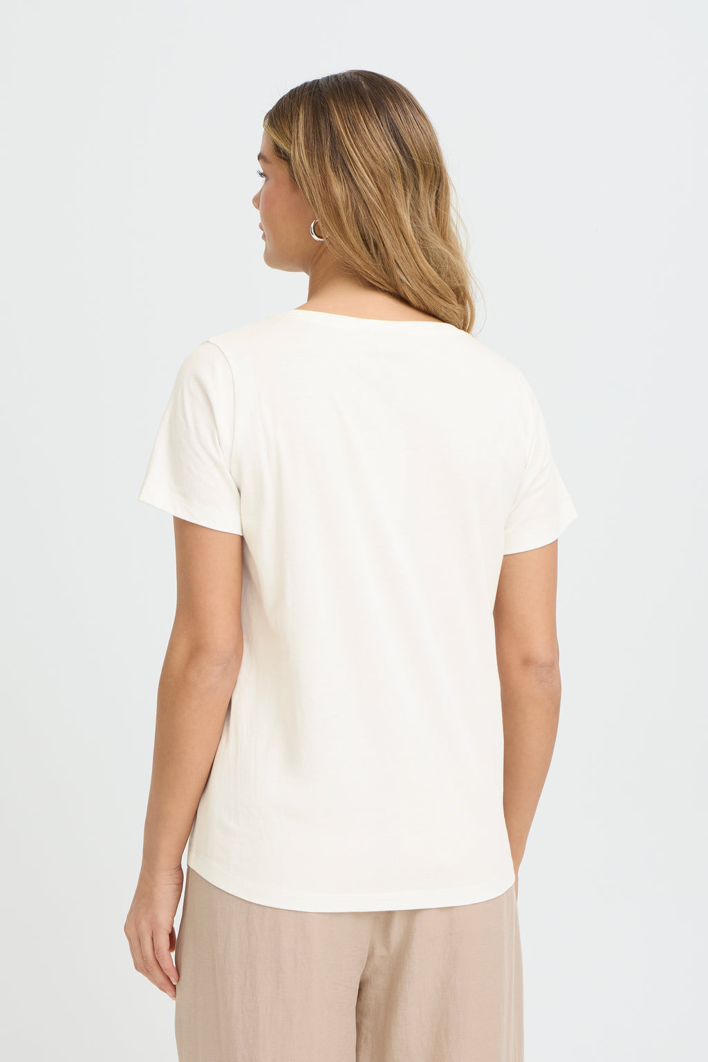 Fransa Evani T-shirt 1 Whisper Hvid