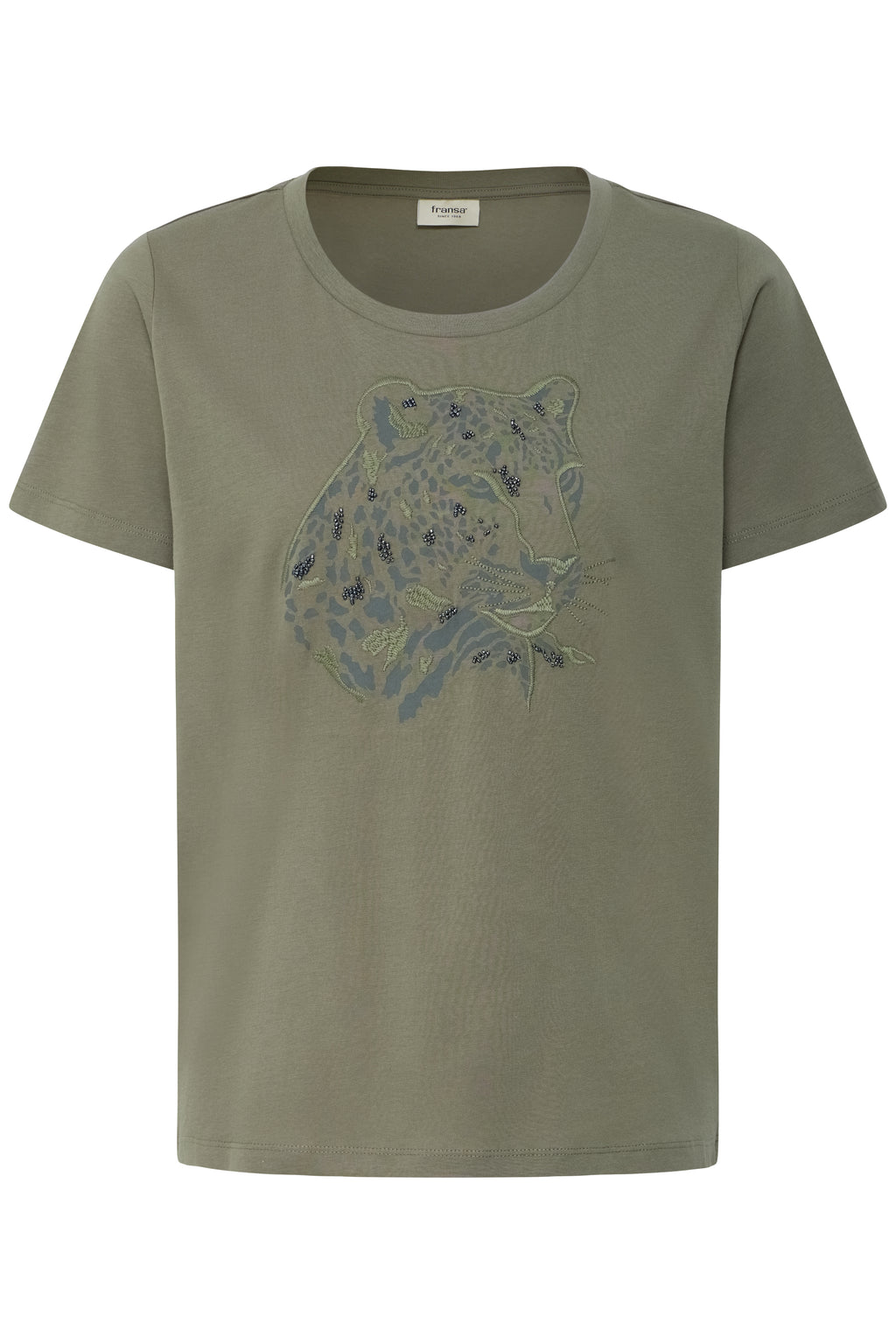 Fransa Evani T-shirt 1 Olive Leo Grøn