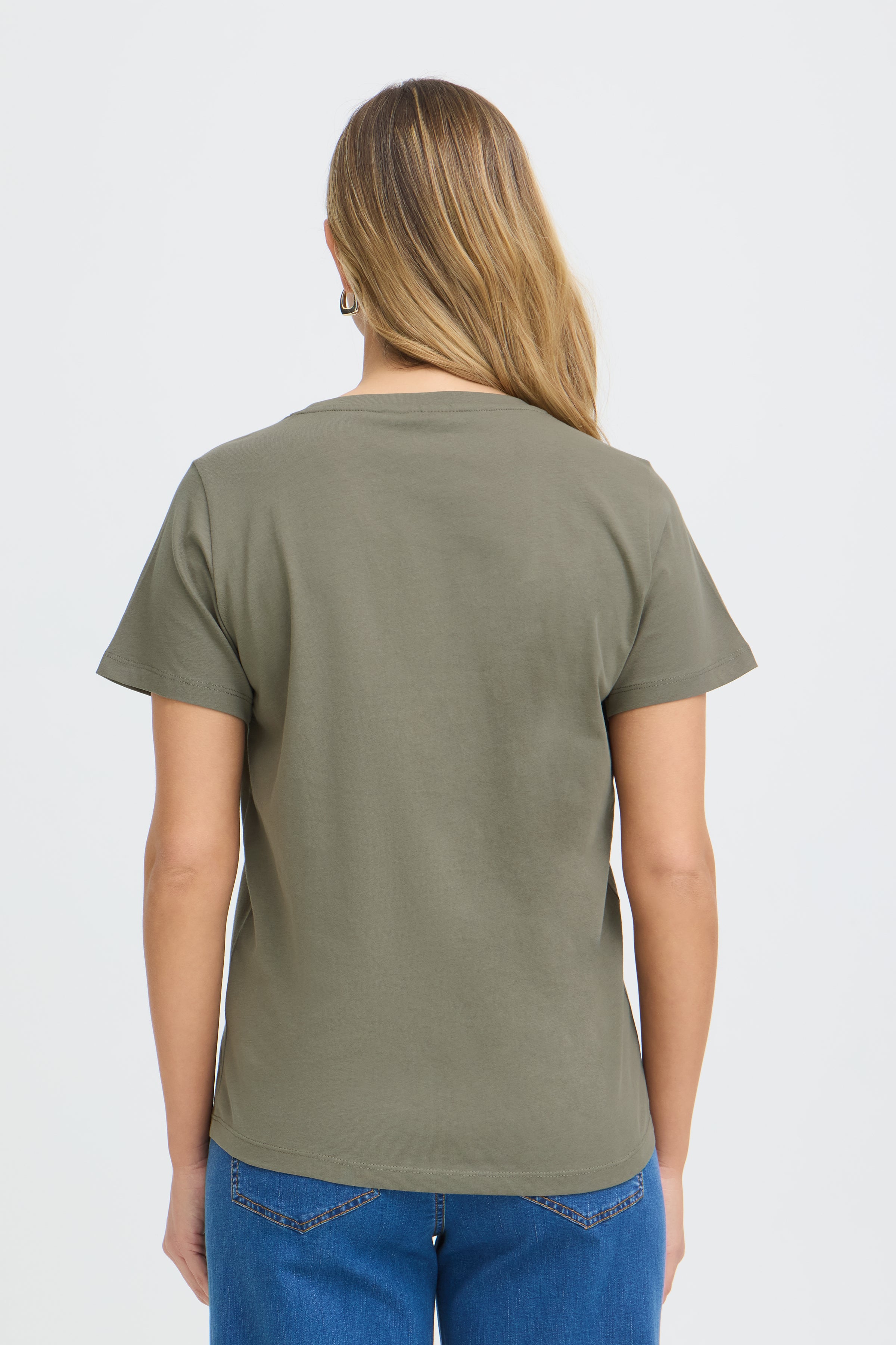Fransa Evani T-shirt 1 Olive Leo Grøn