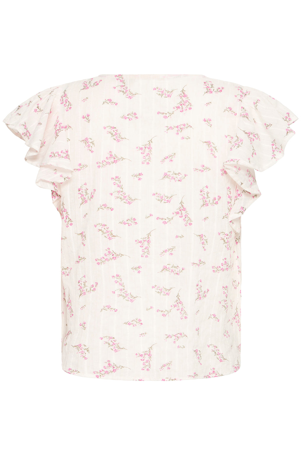 Fransa Easa Bluse 1 Hvid Blomster Pink