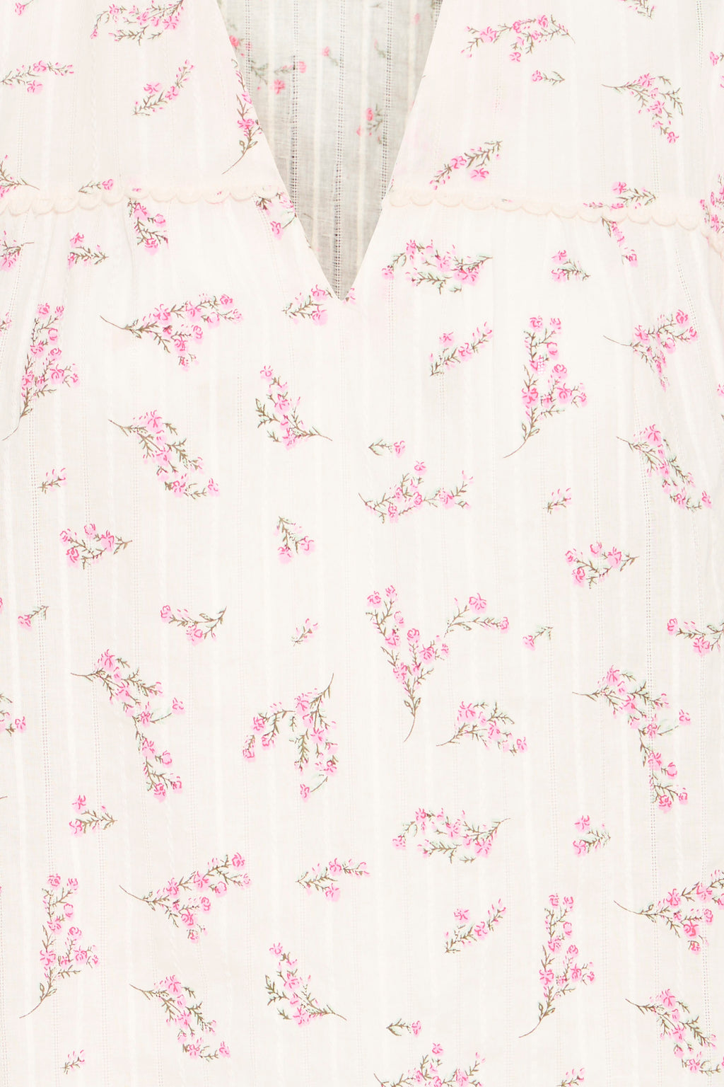 Fransa Easa Bluse 1 Hvid Blomster Pink