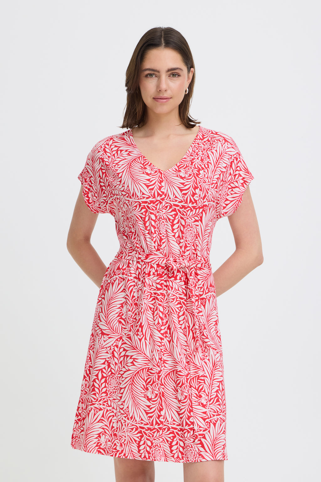 Fransa Amy 4 Kjole Pink Hvid