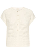 Fransa Josa Cardigan 1 Whisper Hvid