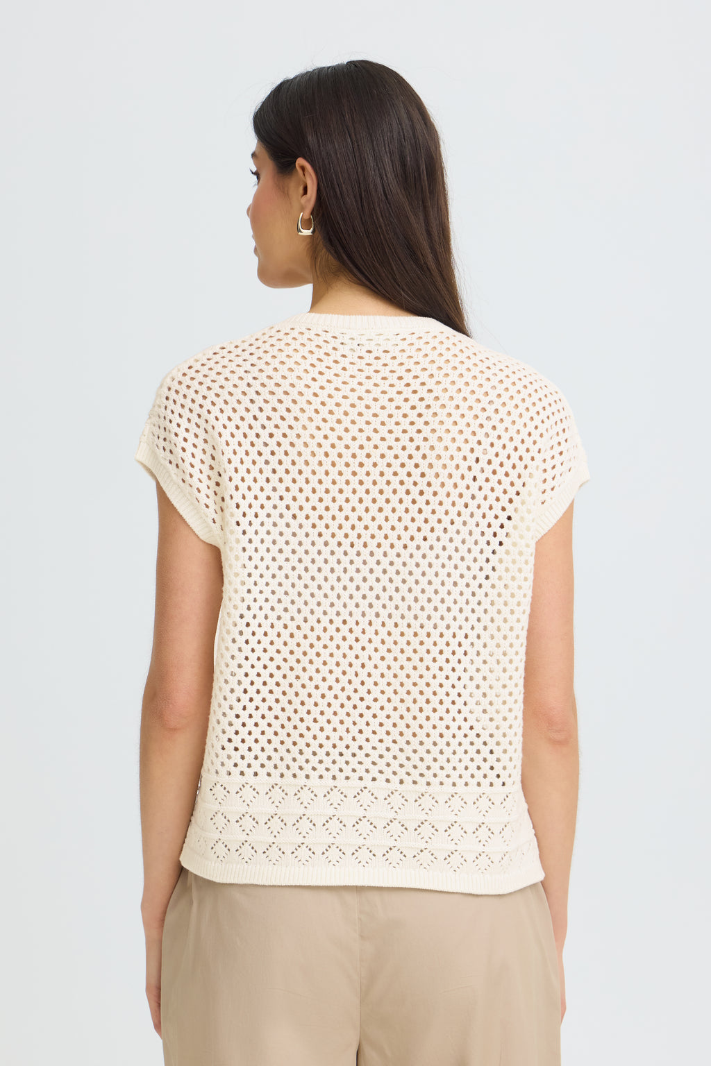 Fransa Josa Cardigan 1 Whisper Hvid