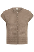 Fransa Josa Cardigan 1 Mountain Trail Brun