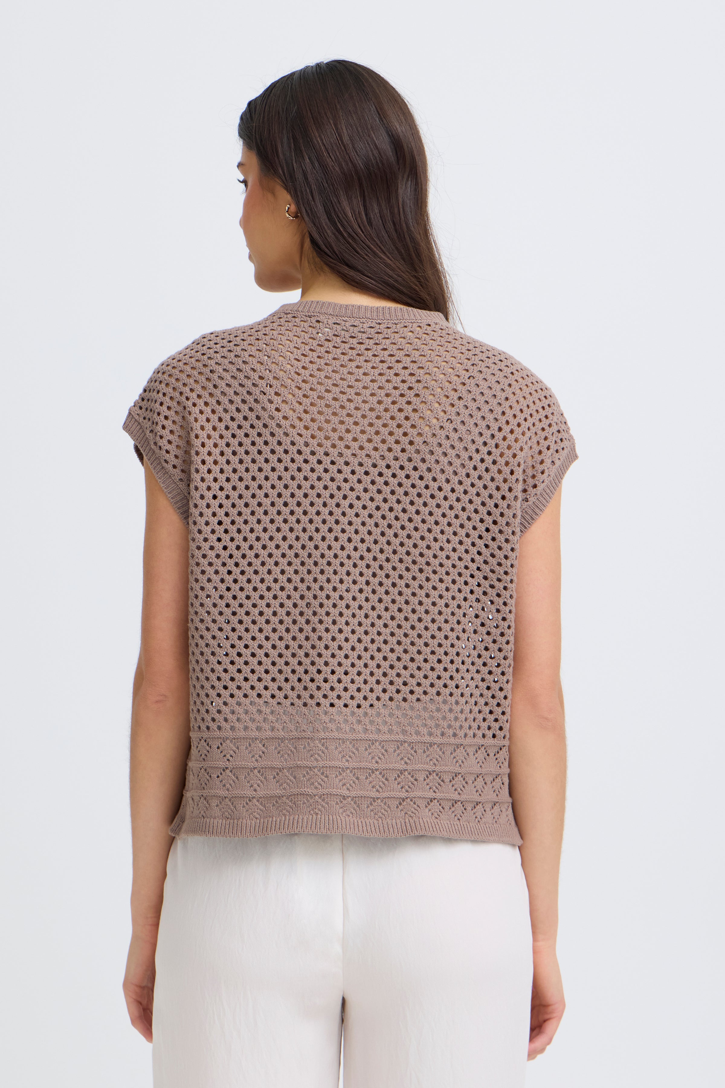 Fransa Josa Cardigan 1 Mountain Trail Brun