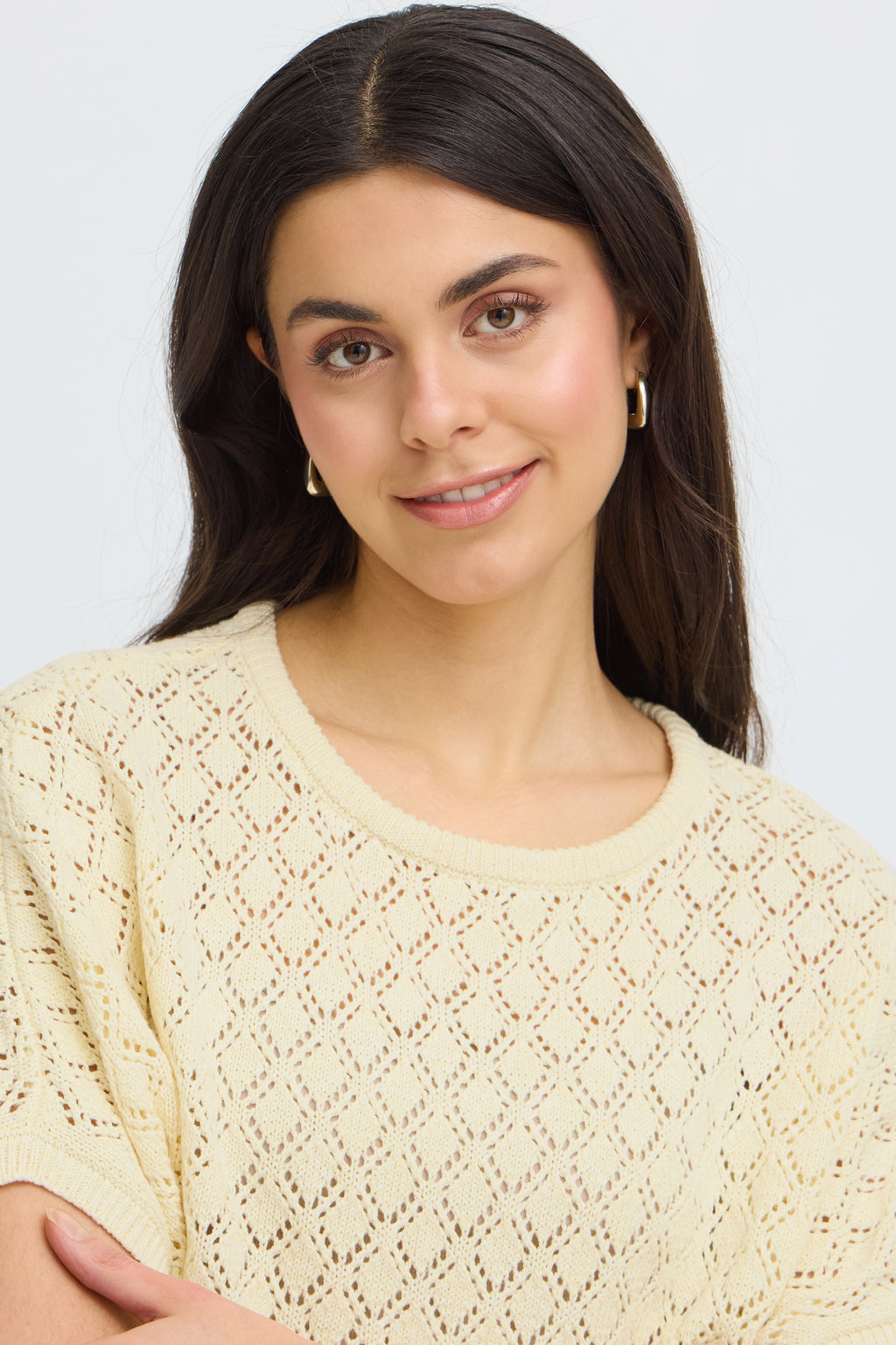 Fransa Sinja Pullover 6 Lotus Pastel Gul