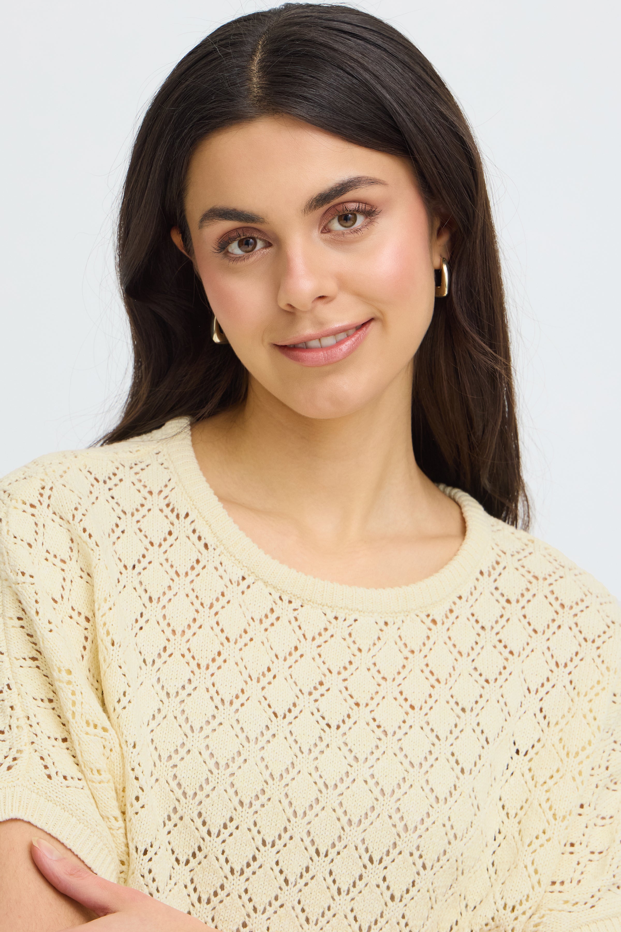 Fransa Sinja Pullover 6 Lotus Pastel Gul