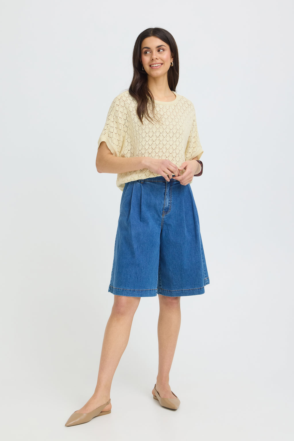 Fransa Sinja Pullover 6 Lotus Pastel Gul