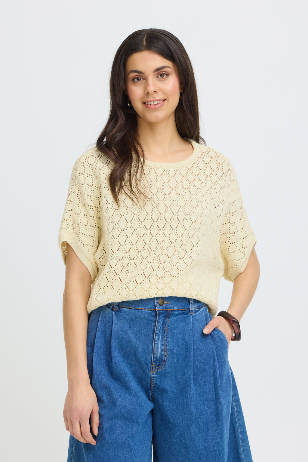 Fransa Sinja Pullover 6 Lotus Pastel Gul