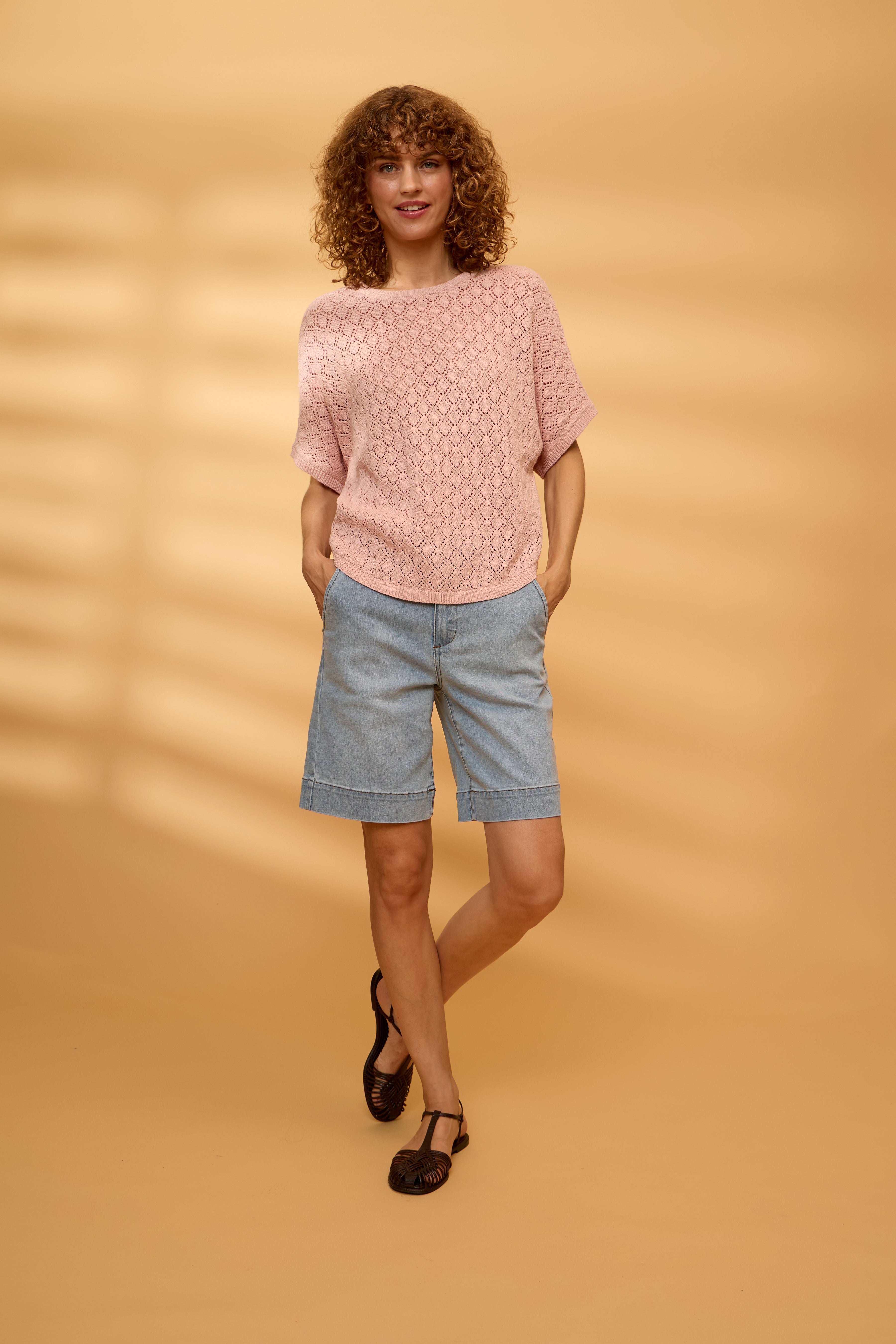 Fransa Sinja Pullover 6 Lotus Rosa