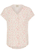 Fransa Heat Bluse 3 Blomster Boho Pink