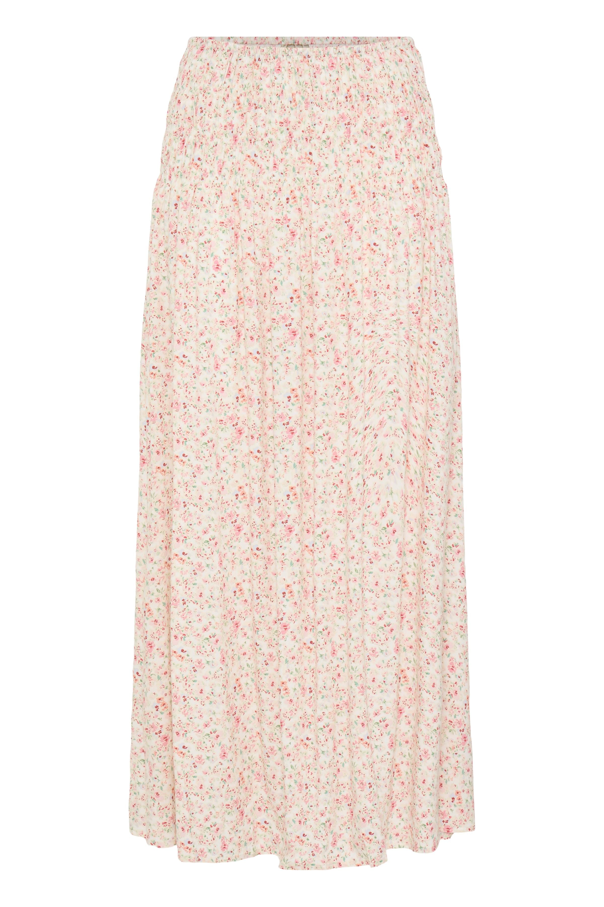 Fransa Heat Nederdel 2 Blomster Boho Pink