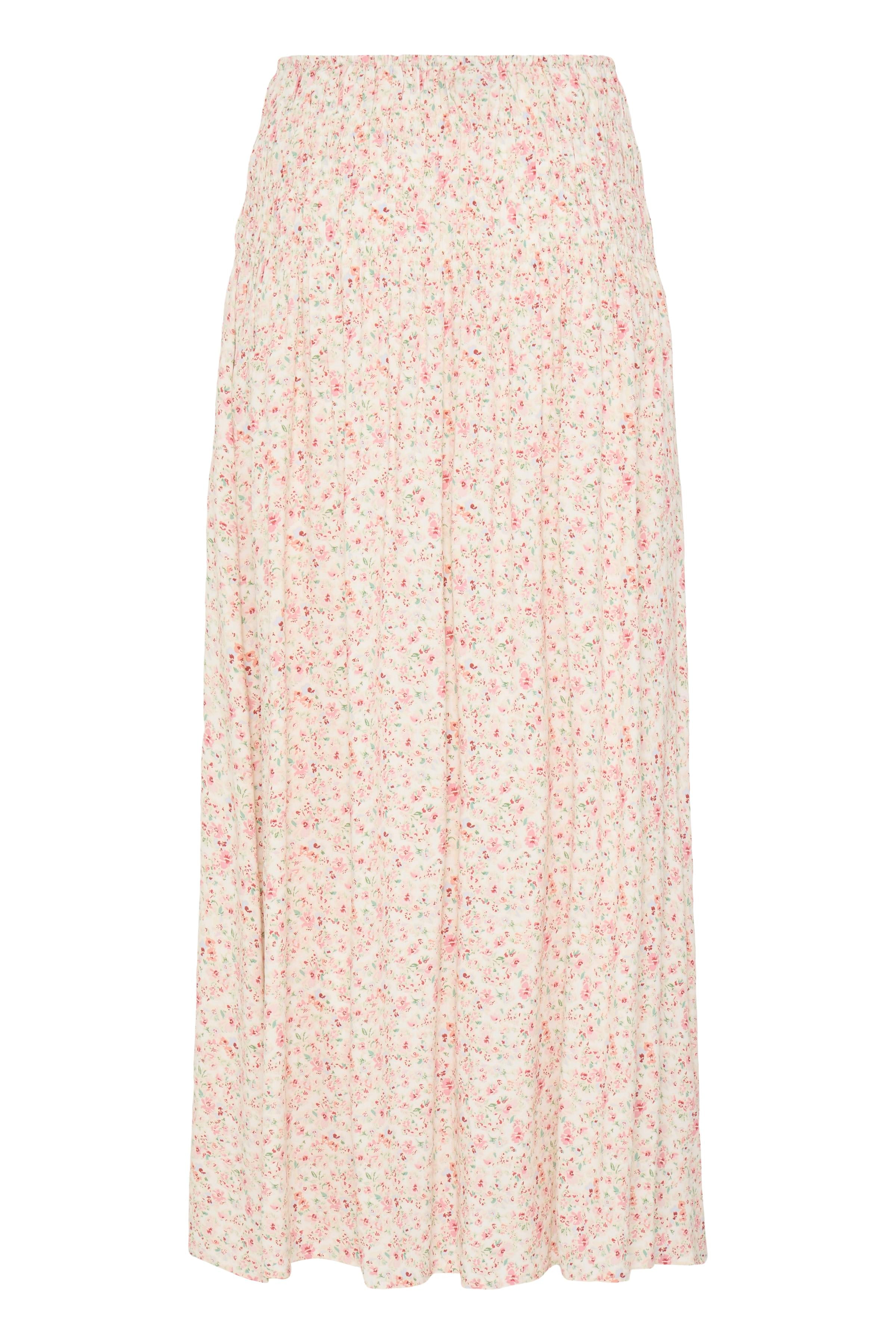 Fransa Heat Nederdel 2 Blomster Boho Pink