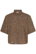 Fransa Emmy Skjorte 1 Mountain Embroidery Brun