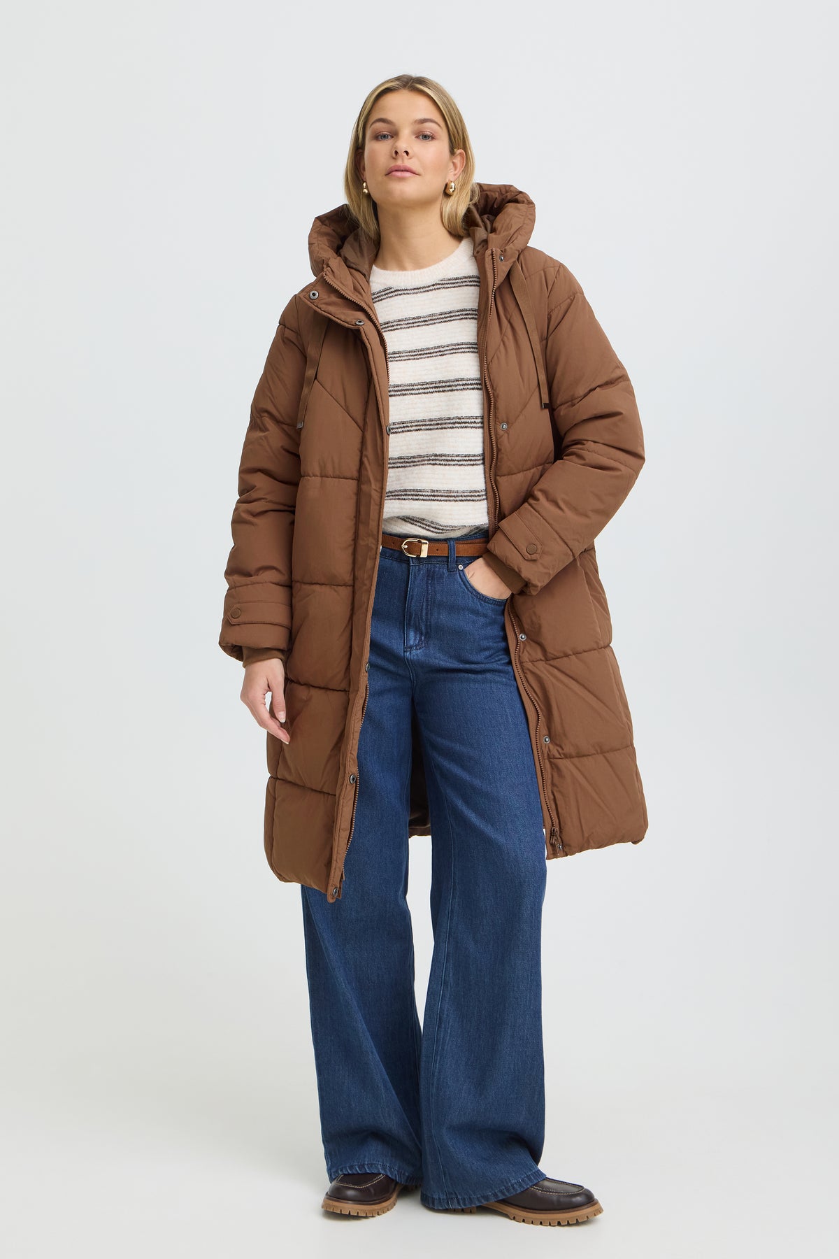 Fransa Eileen Jakke 2 Rain Drum Brun