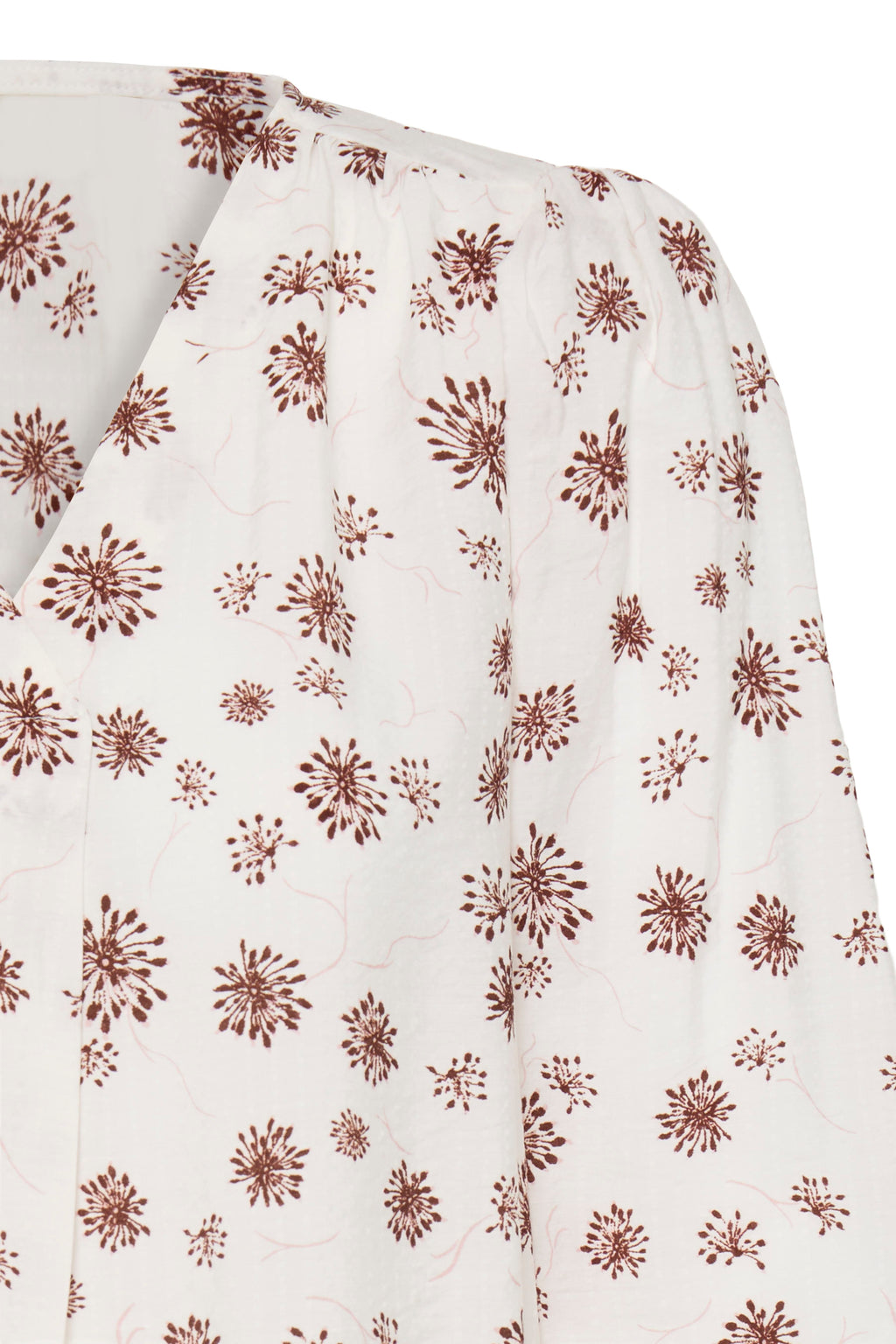 Fransa Kalia Bluse 1 Blomster Whisper Hvid