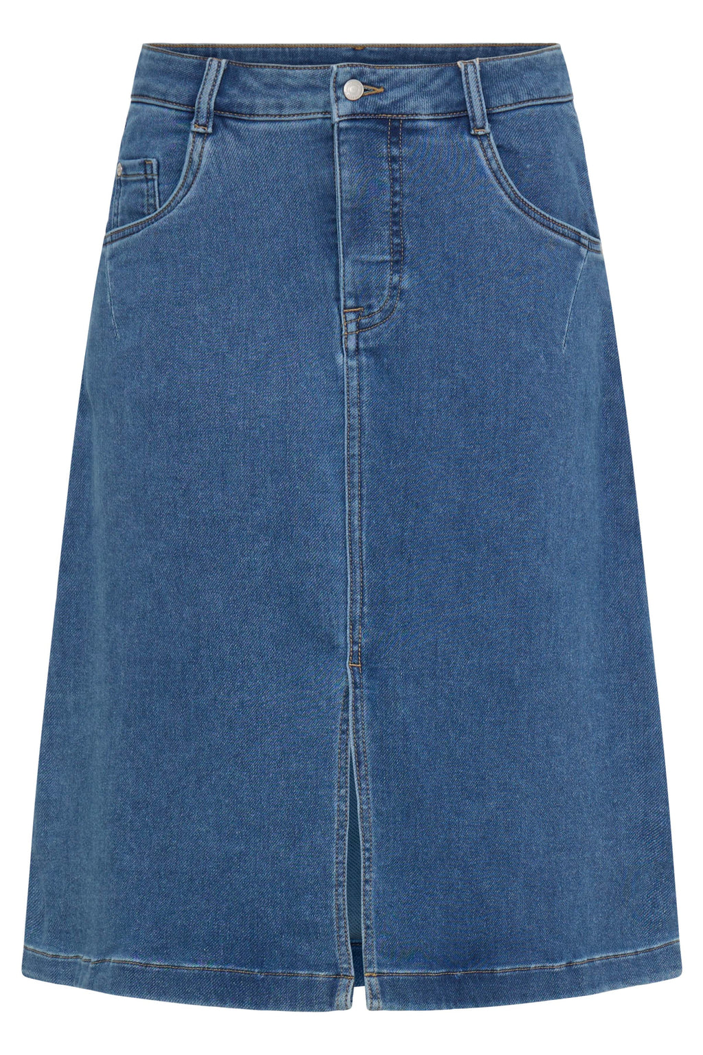 Fransa Vilja Nederdel 1 Denim Mid Blå