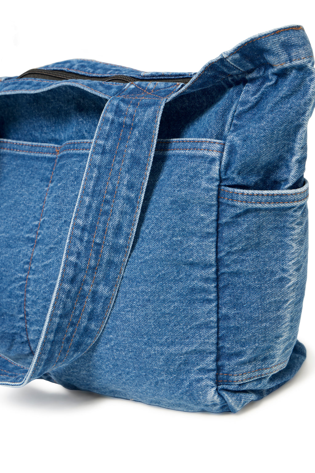 Fransa Alvina Shopper 1 Taske Denim Mid Blå
