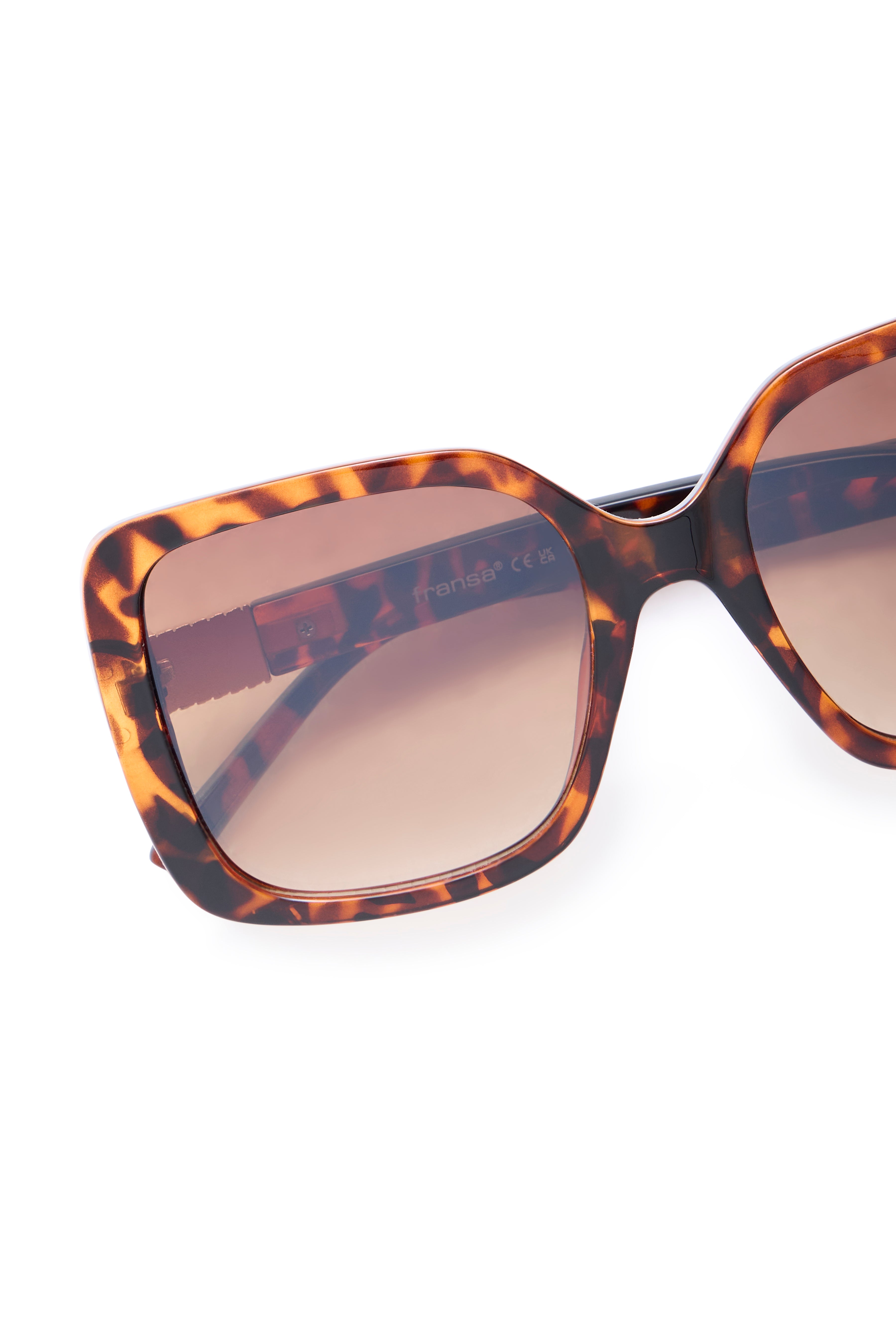 Fransa Leone Solbriller Chocolate Plum Melange Brun