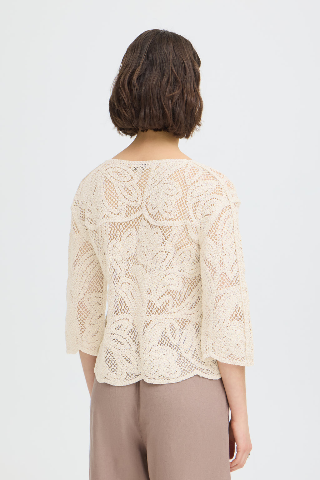Fransa Prim Bluse 1 Oatmeal Hvid