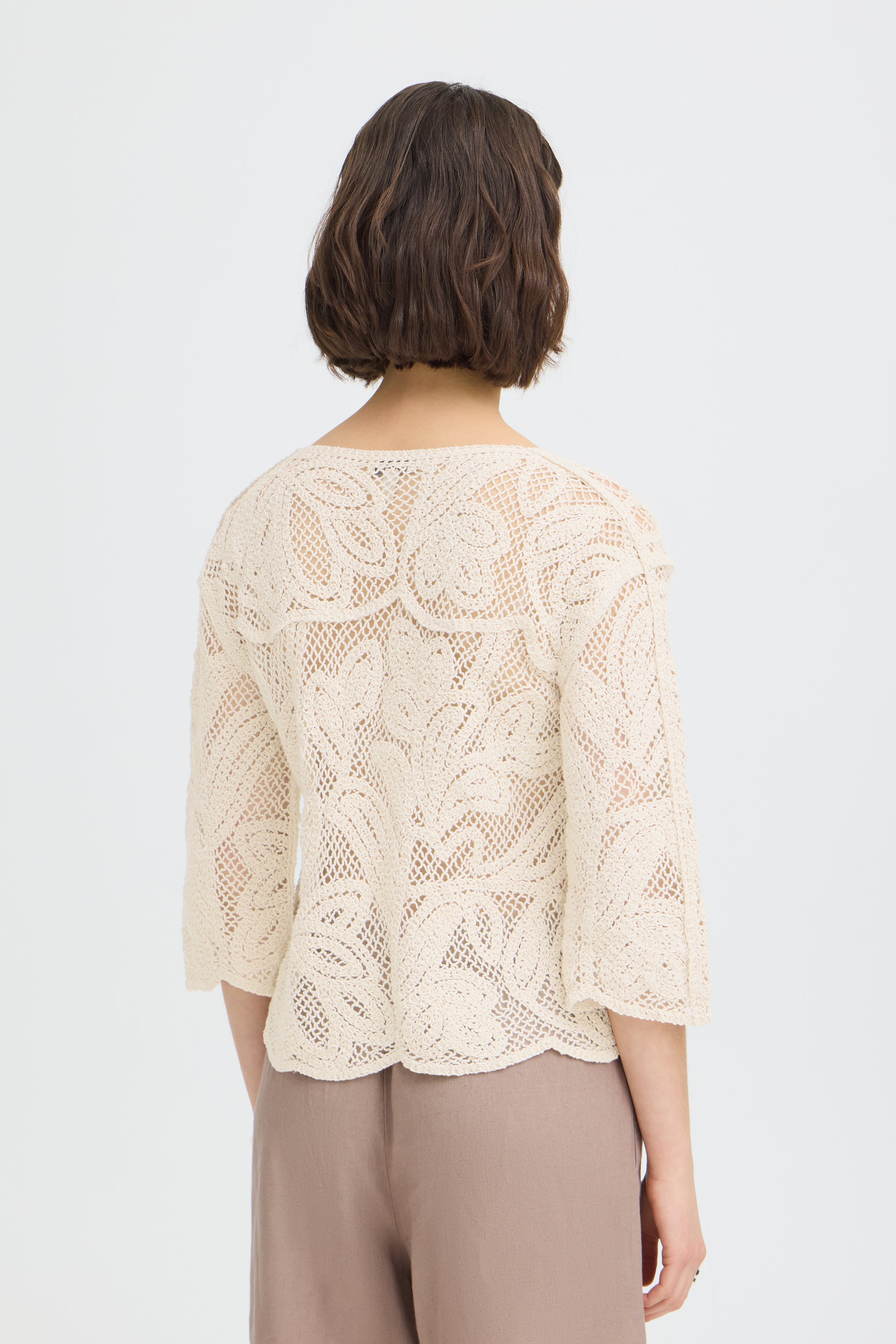 Fransa Prim Bluse 1 Oatmeal Hvid