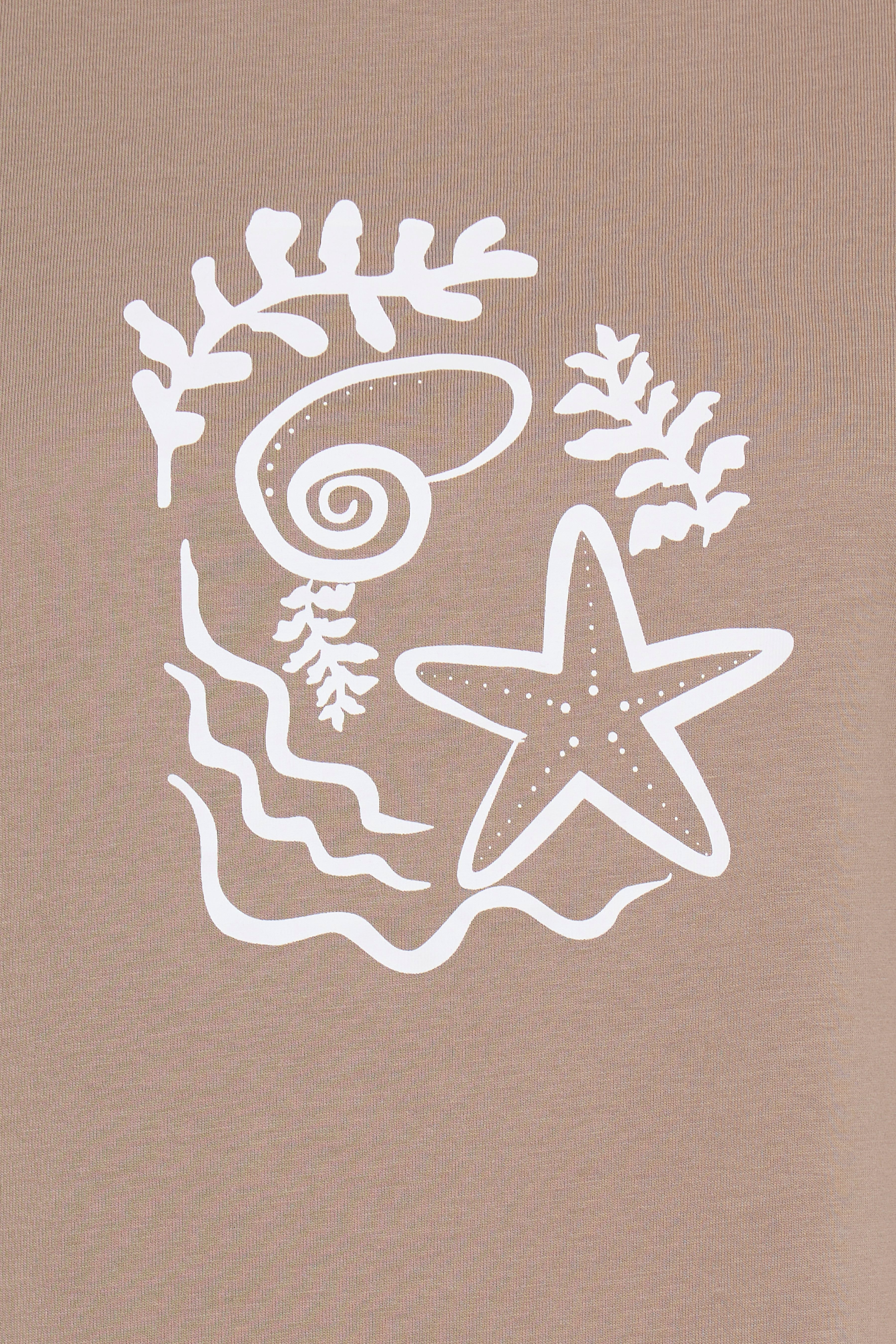 Fransa Zelda T-shirt Mountain Shell Brun