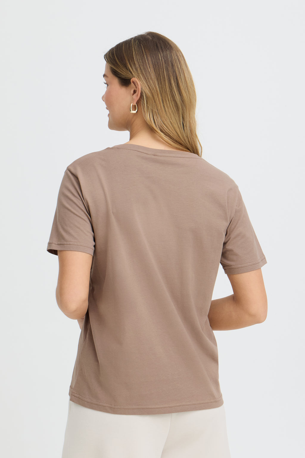 Fransa Zelda T-shirt Mountain Shell Brun