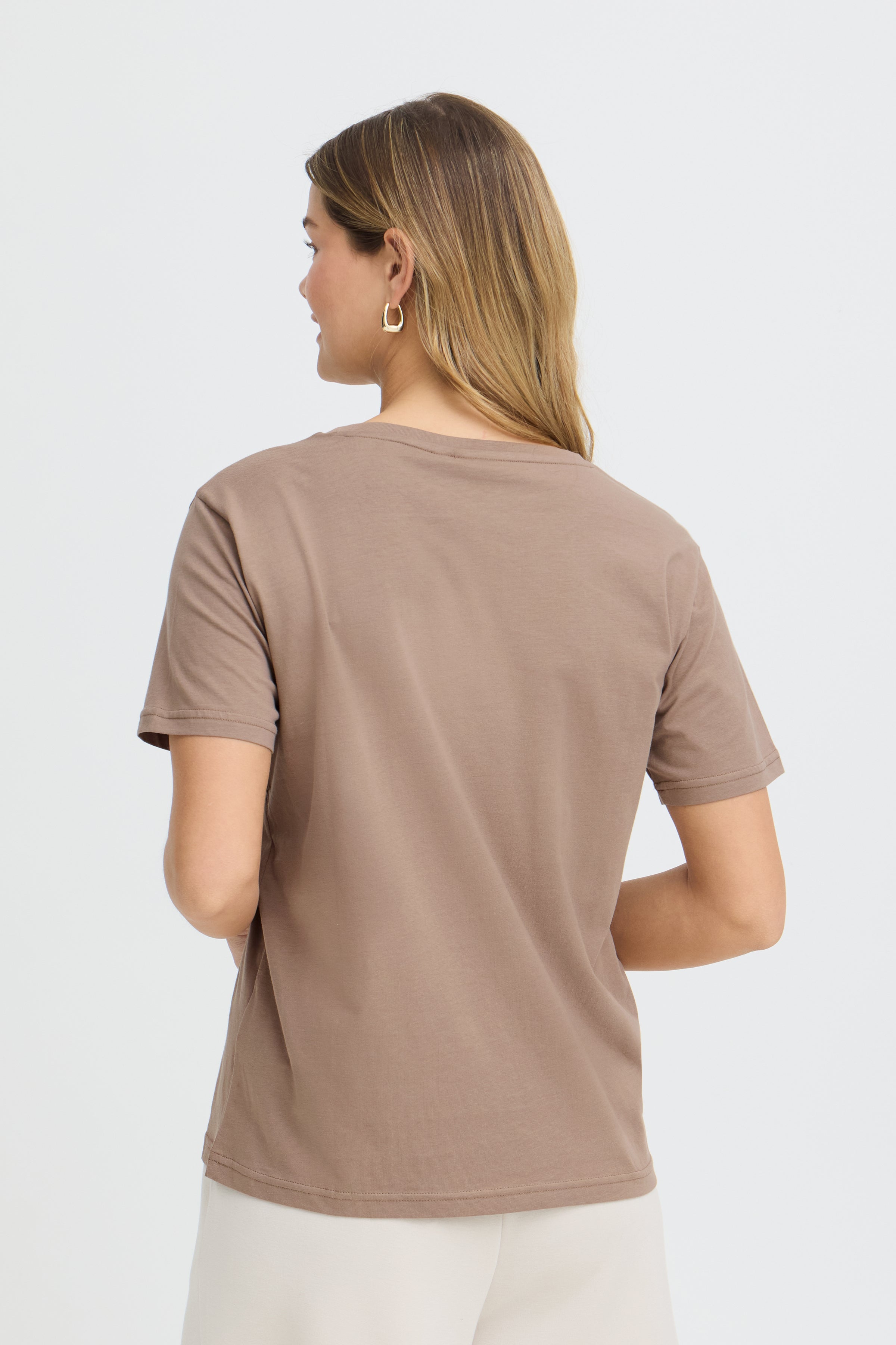 Fransa Zelda T-shirt Mountain Shell Brun