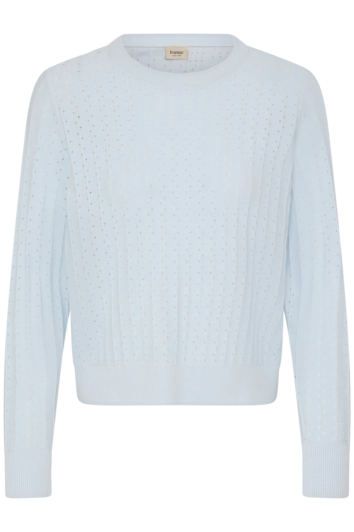 Fransa Vanessa Pullover 1 Ice Water Blå