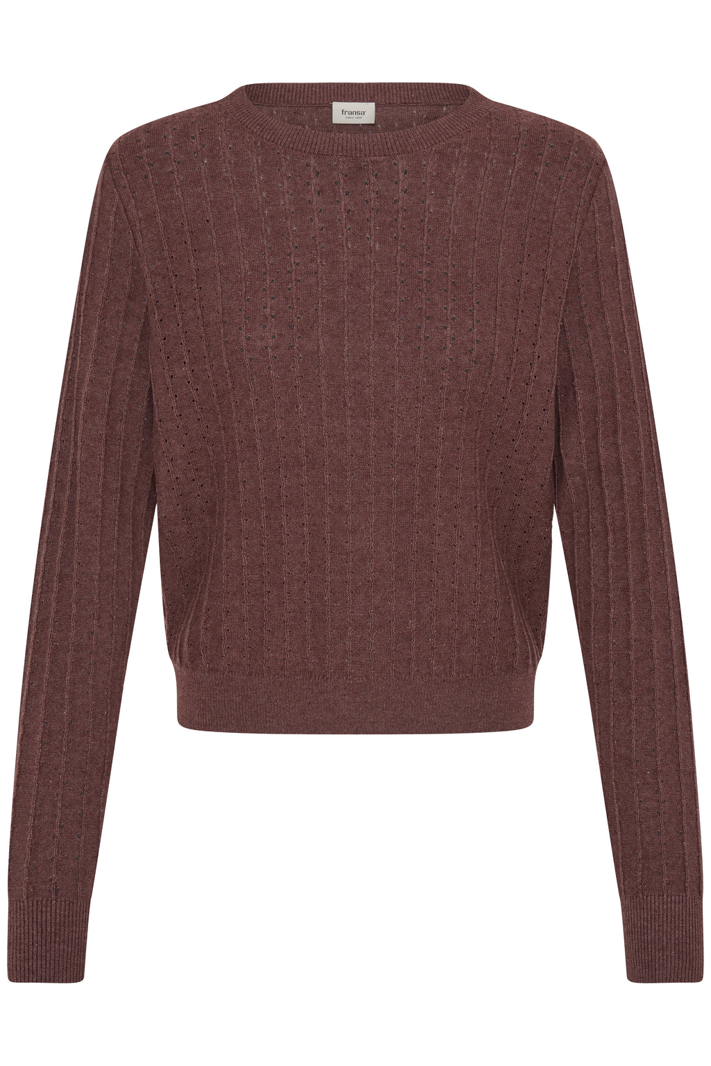 Fransa Vanessa Pullover 1 Rum Raisin Rødbrun