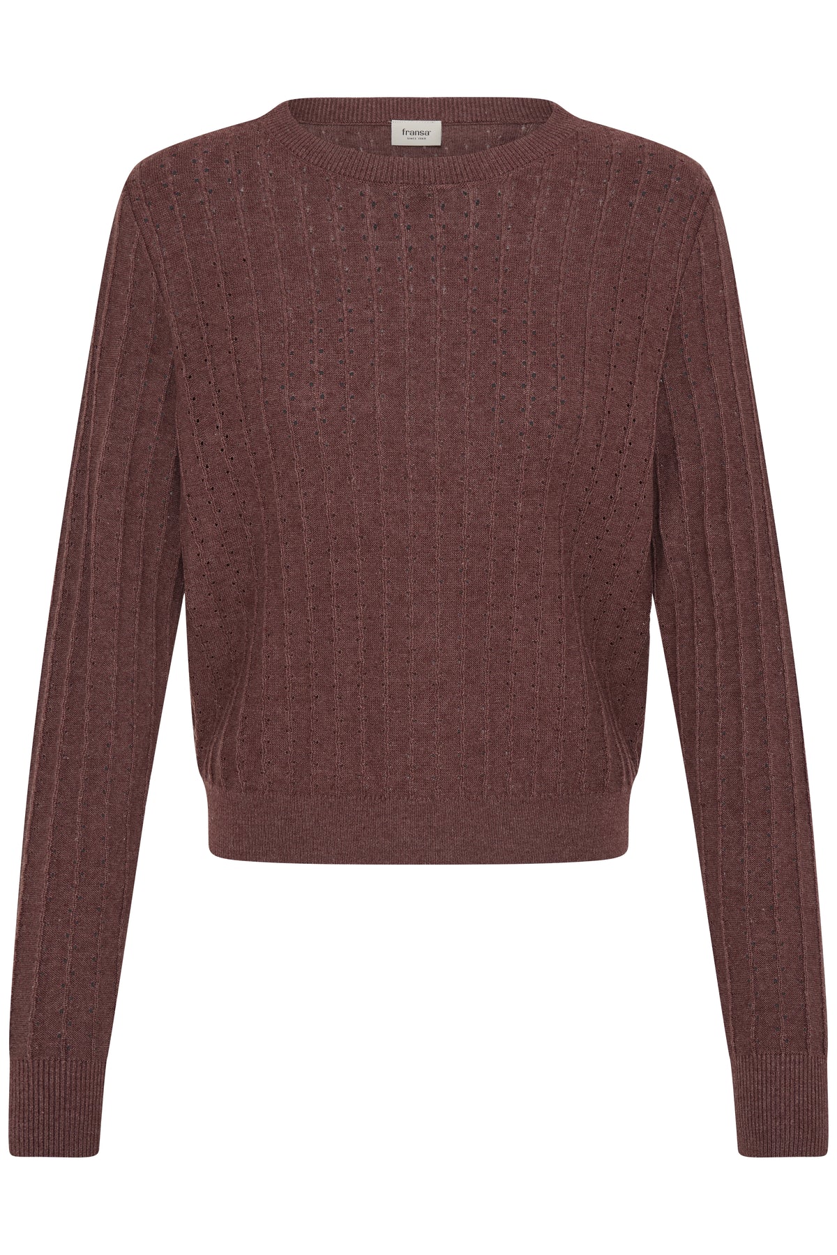Fransa Vanessa Pullover 1 Rum Raisin Rødbrun