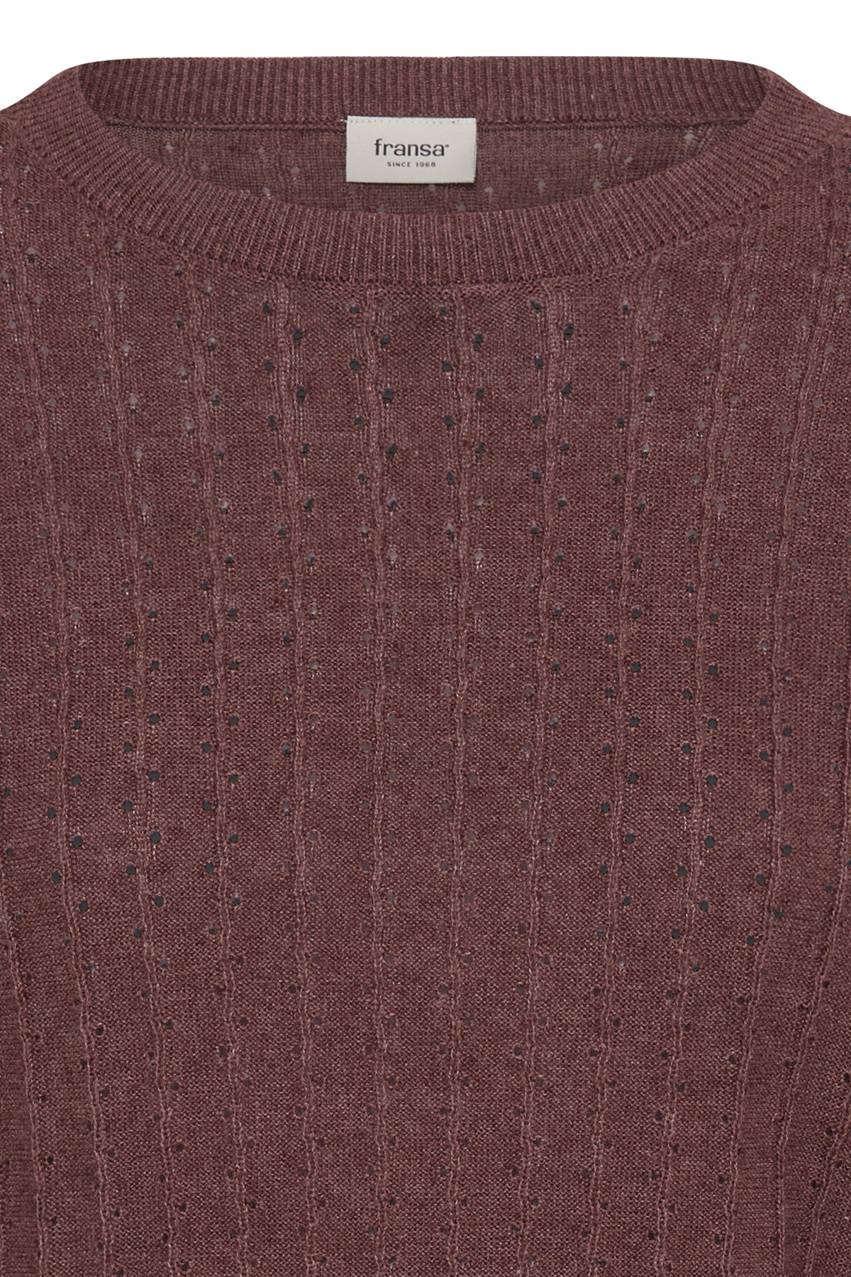 Fransa Vanessa Pullover 1 Rum Raisin Rødbrun