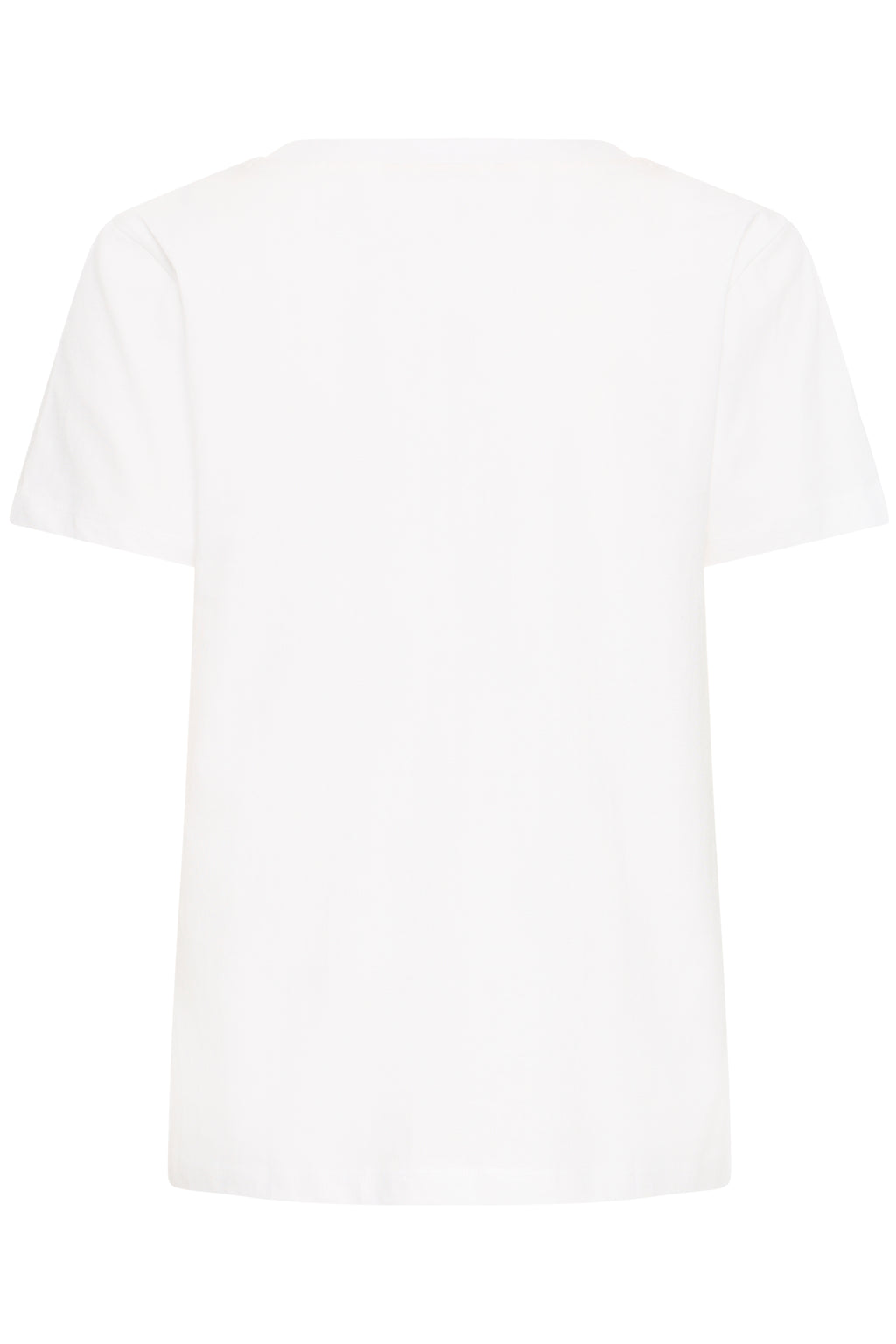 Fransa Zary 1 T-shirt Hvid w Tobacco Guld Foil