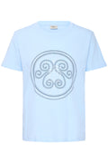 Fransa Zary 1 T-shirt Ice Water Blå w Salute Sølv Foil
