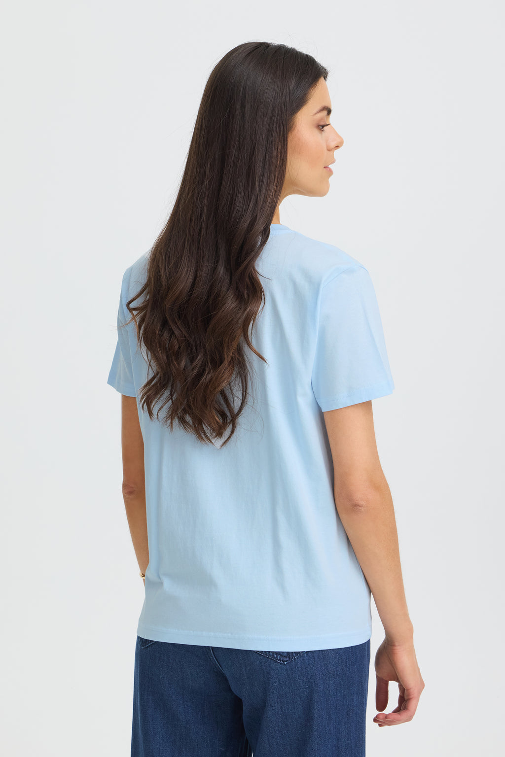 Fransa Zary 1 T-shirt Ice Water Blå w Salute Sølv Foil