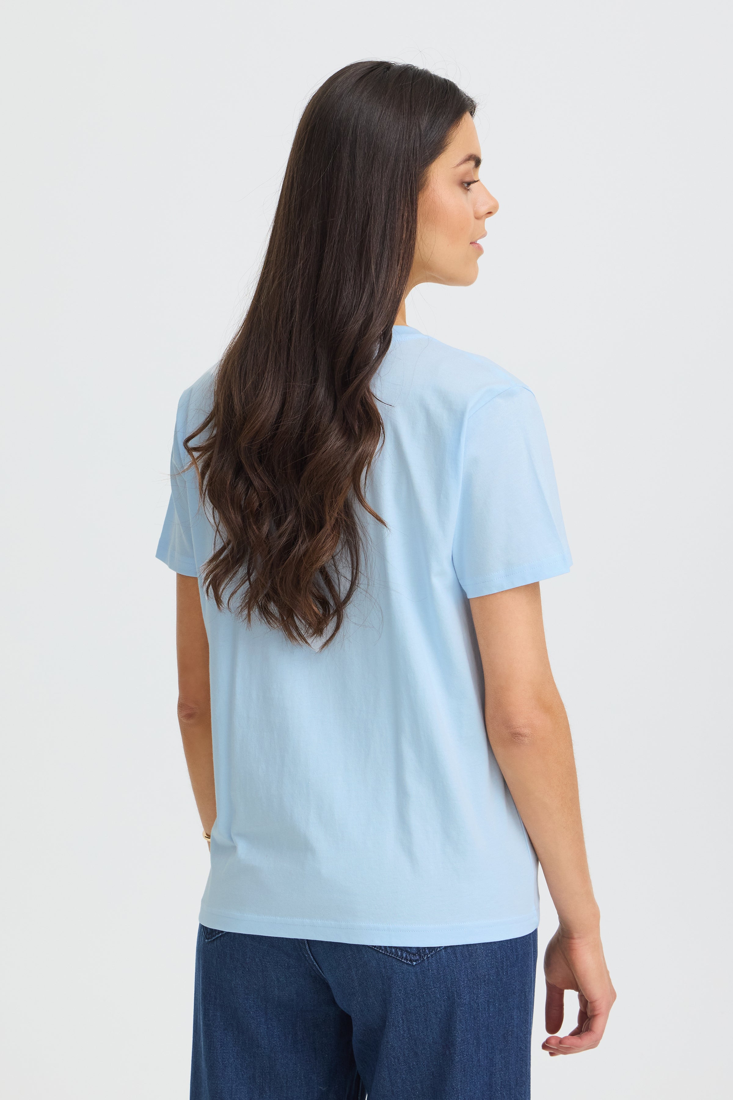 Fransa Zary 1 T-shirt Ice Water Blå w Salute Sølv Foil