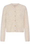 Fransa Ellis Cardigan 2 Oatmeal Melange Sand