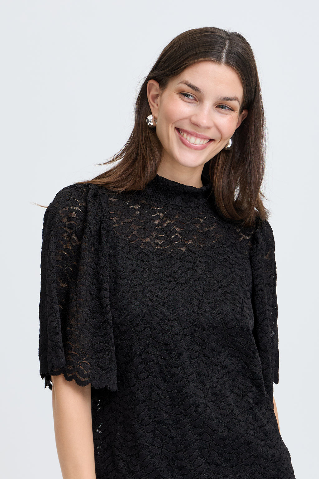 Fransa Amelia Bluse 1 Meteorite Sort